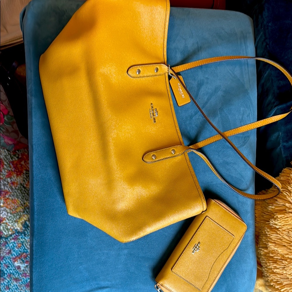 Coach city Tote and wallet